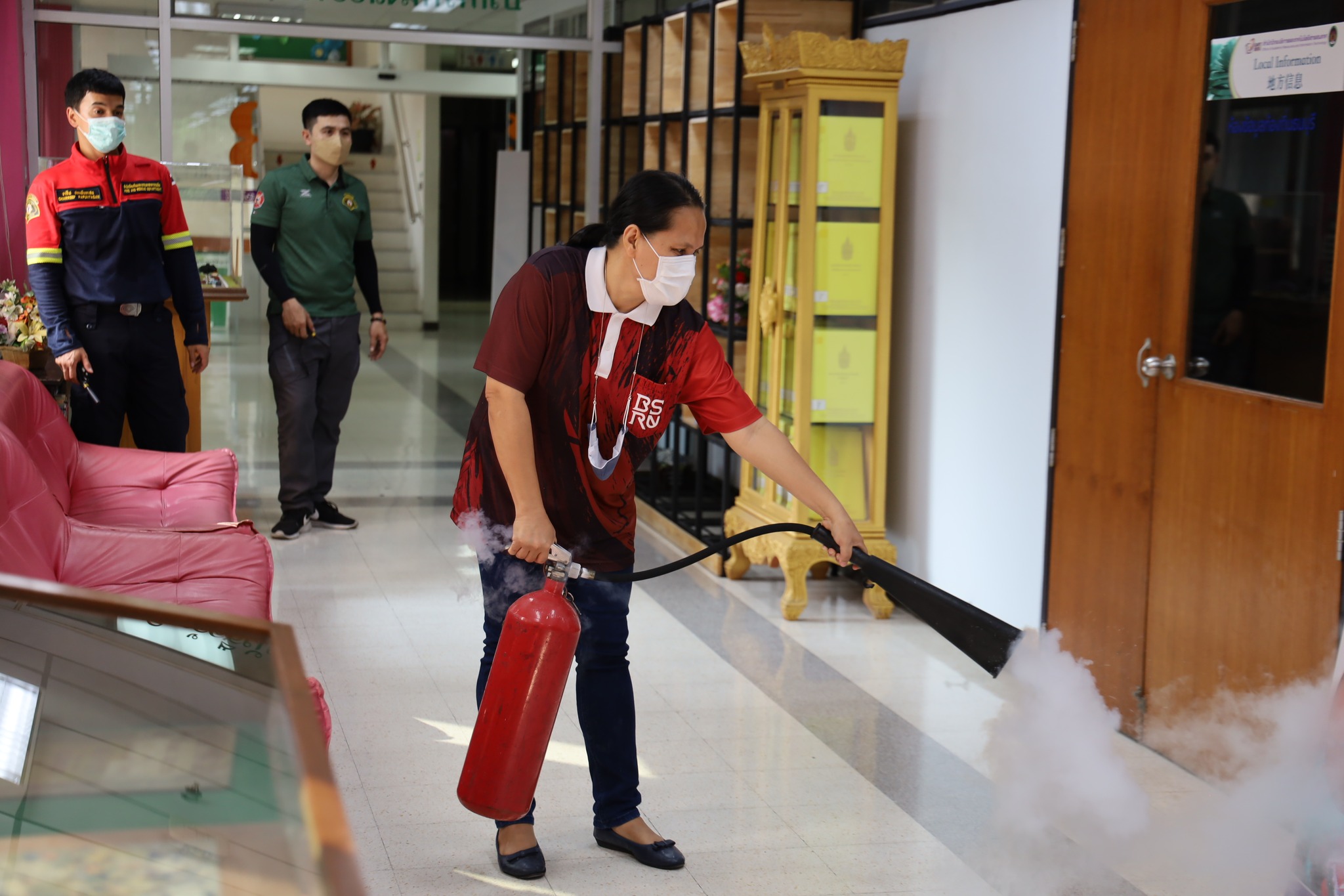 การป้องกันอัคคีภัยและระงับอัคคีภัย #greenlibrary