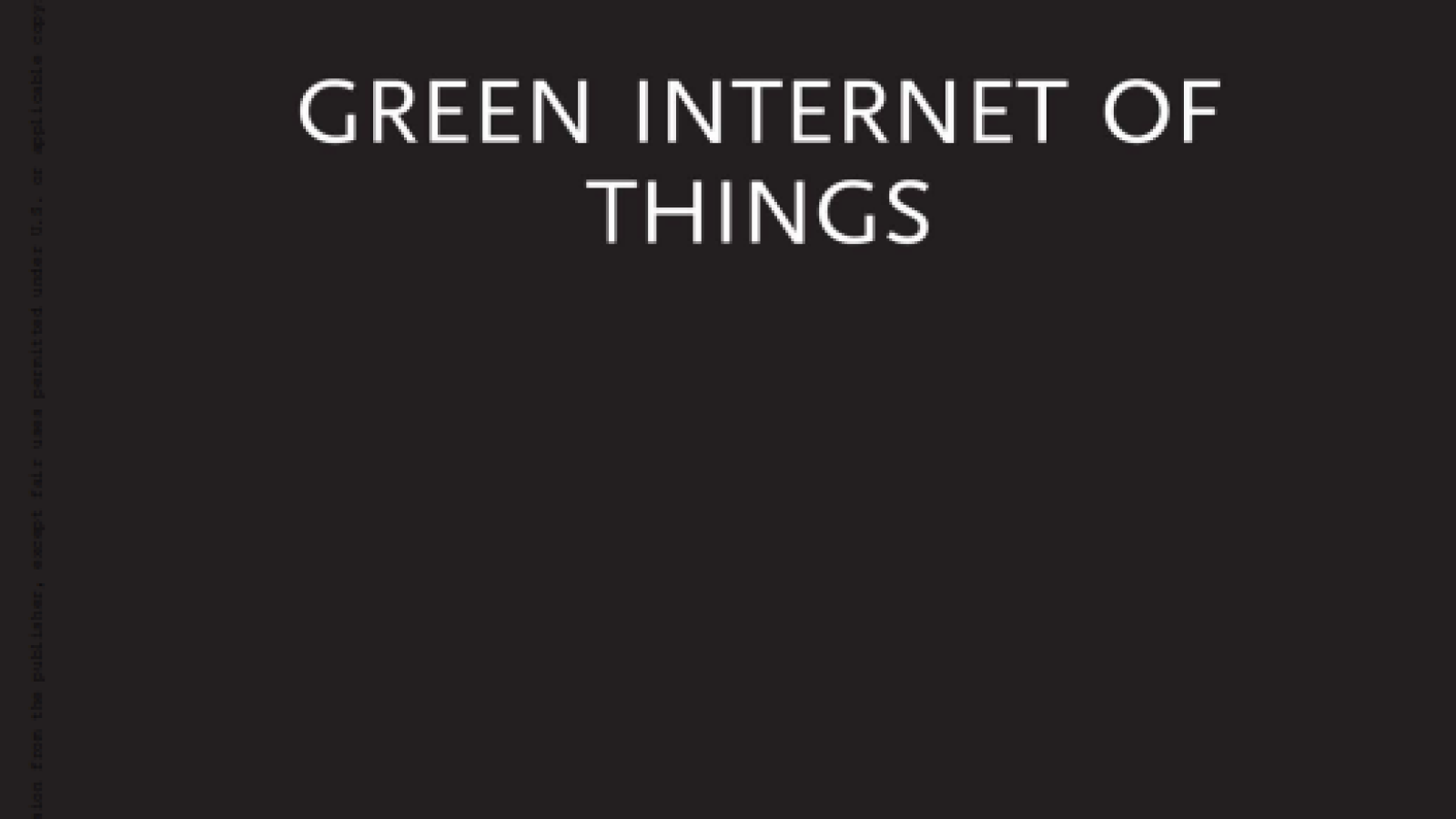 Green Internet of Things#greenlibaray