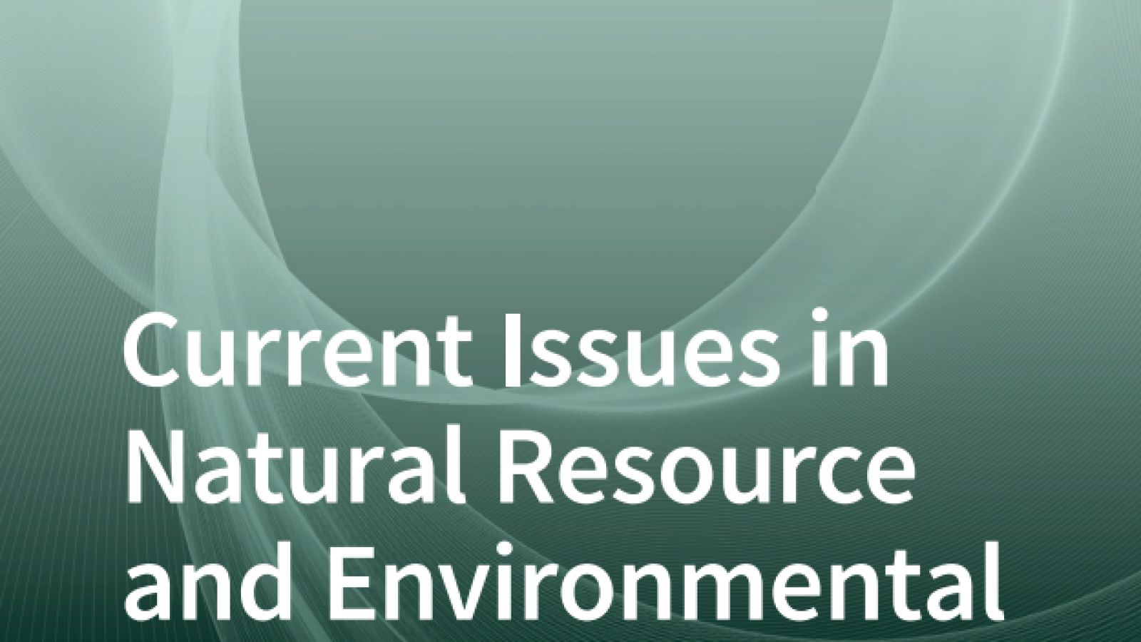 Current Issues in Natural Resource and Environmental Economics#greenlibaray