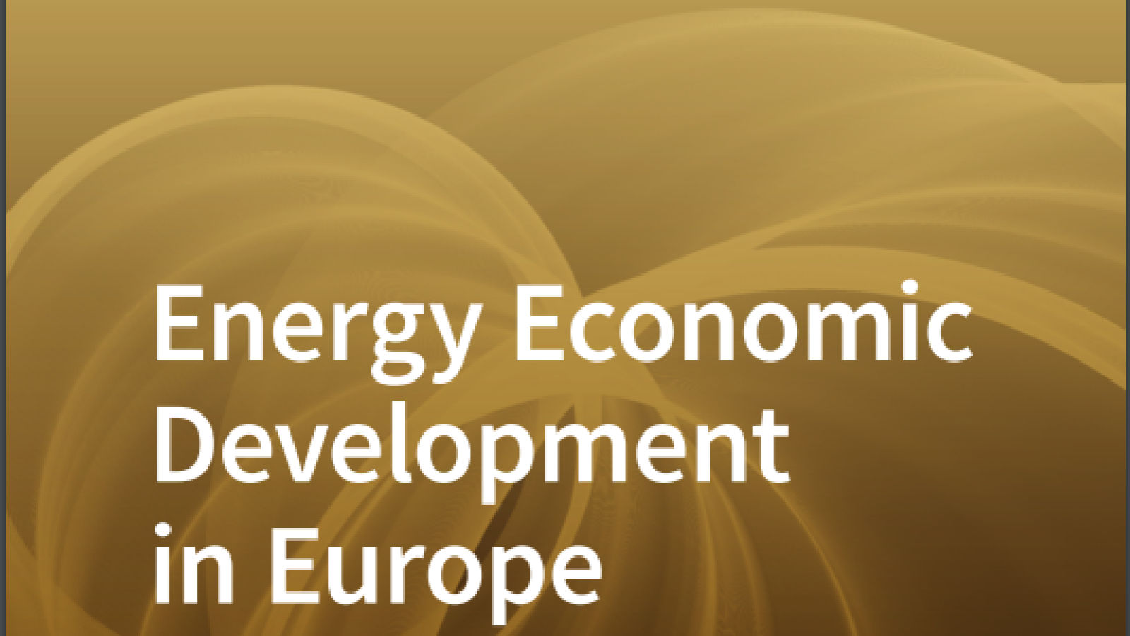 Energy Economic Development in Europe#greenlibaray