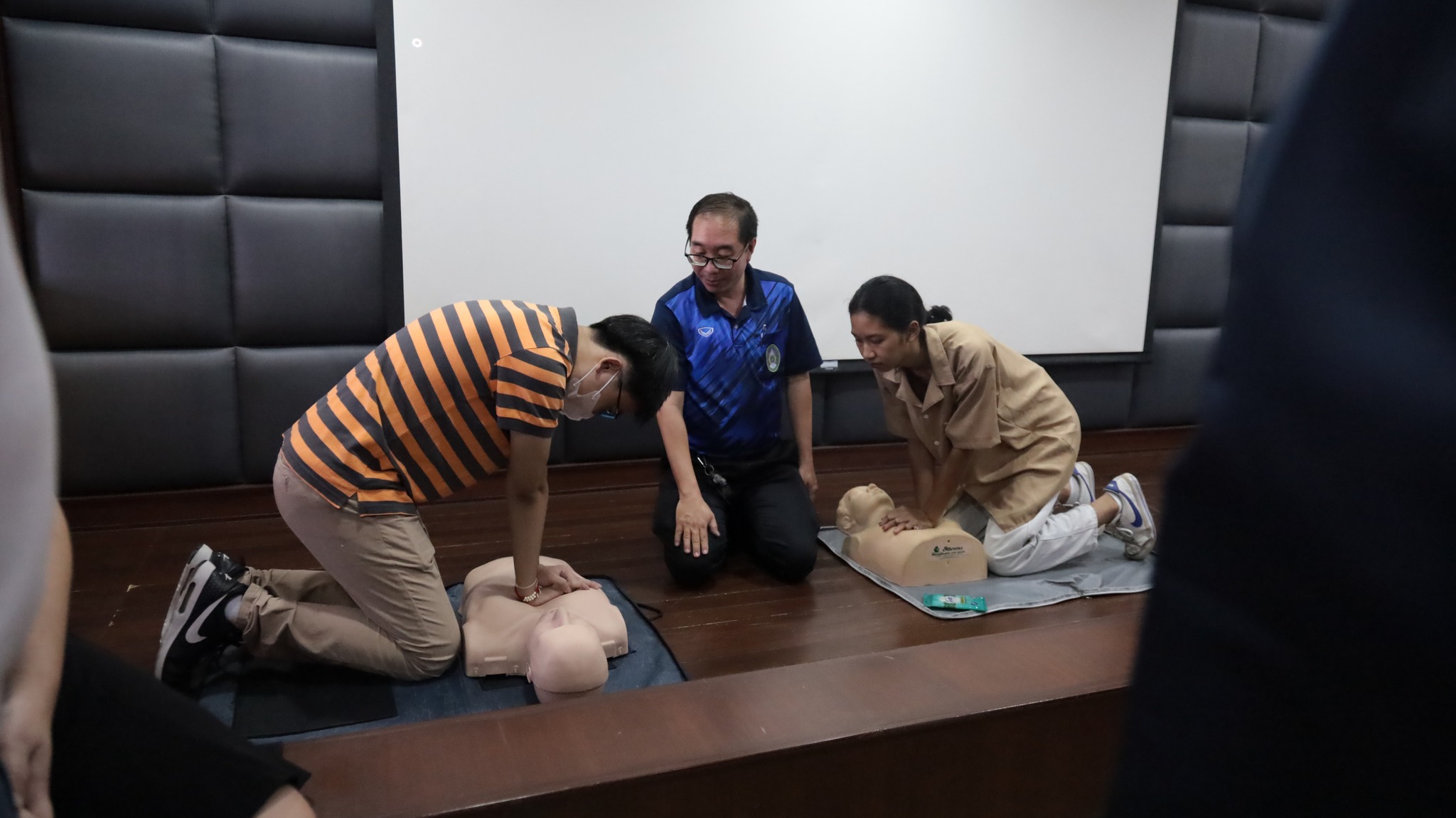 โครงการฝึกอบรมเชิงปฏิบัติการ แนวทางการป้องกันอัคคีภัยและการซ้อมอพยพหนีไฟ#greenlibrary