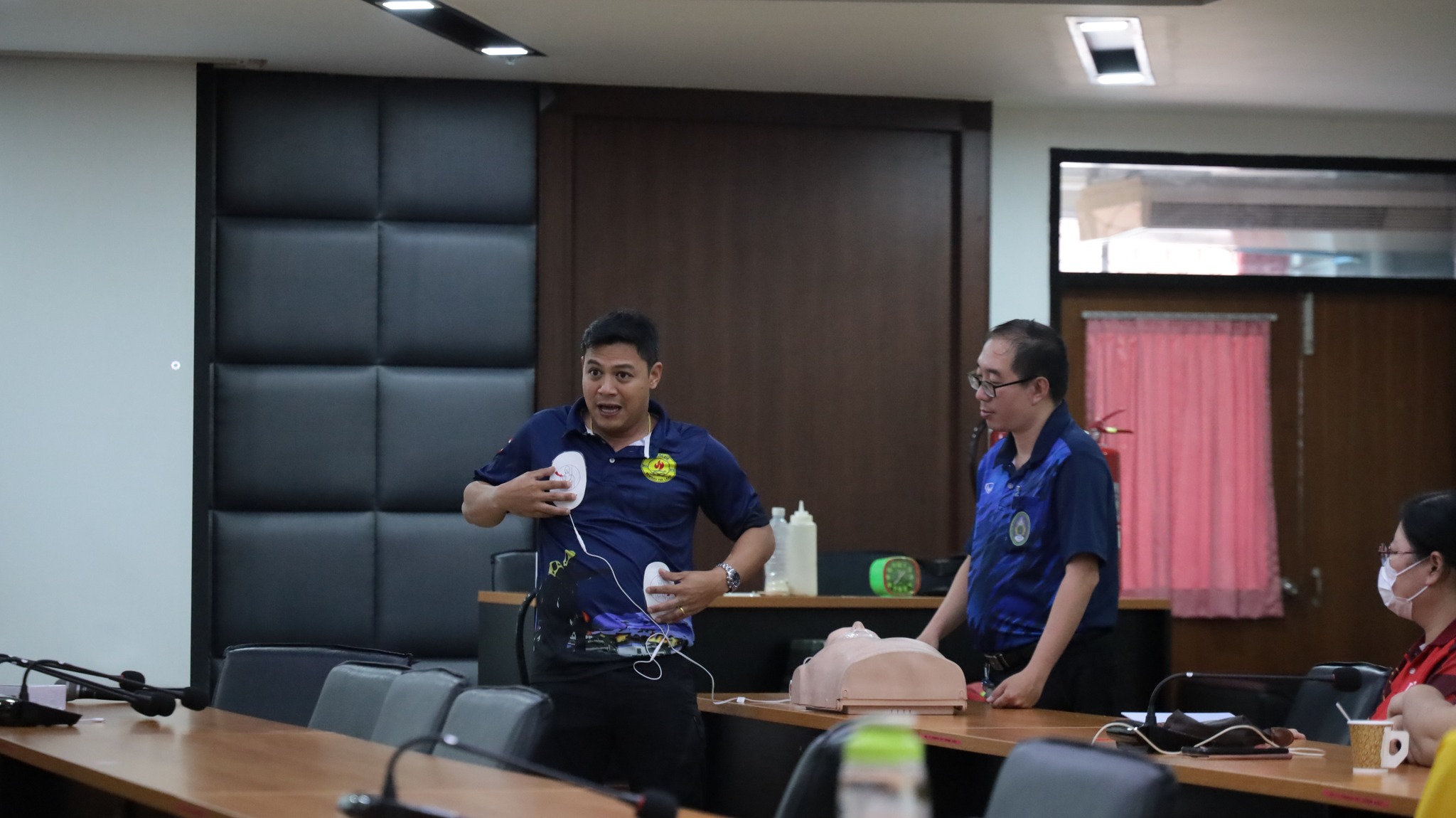 โครงการฝึกอบรมเชิงปฏิบัติการ แนวทางการป้องกันอัคคีภัยและการซ้อมอพยพหนีไฟ#greenlibrary