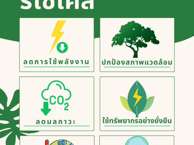 ข้อดีของการรีไซเคิล#greenlibrary #greenbsru