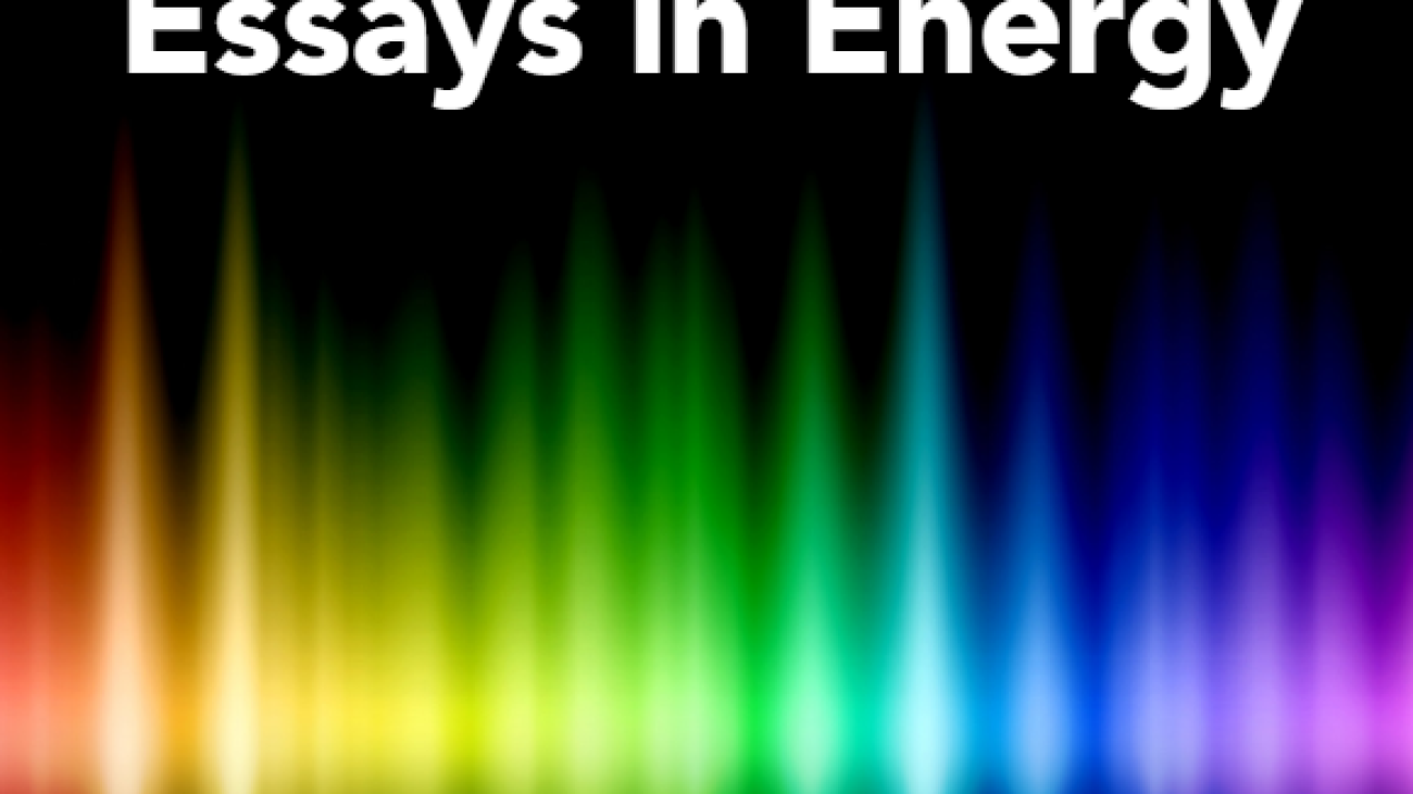 ESSAYS IN Energy#greenlibrary