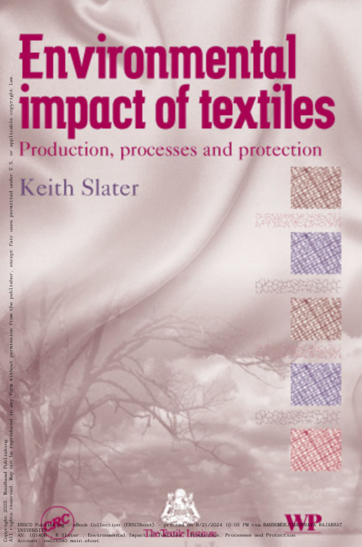 Environmental Impact of Textiles : Production, Processes and Protection#greenlibrary