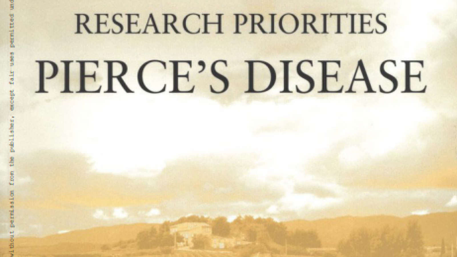 California Agricultural Research Priorities : Pierce's Disease#greenlibrary