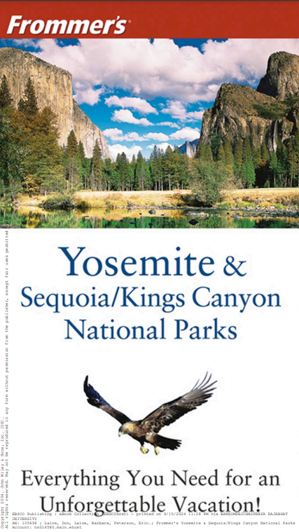 Frommer's Yosemite & Sequoia/Kings Canyon National Parks#greenlibrary
