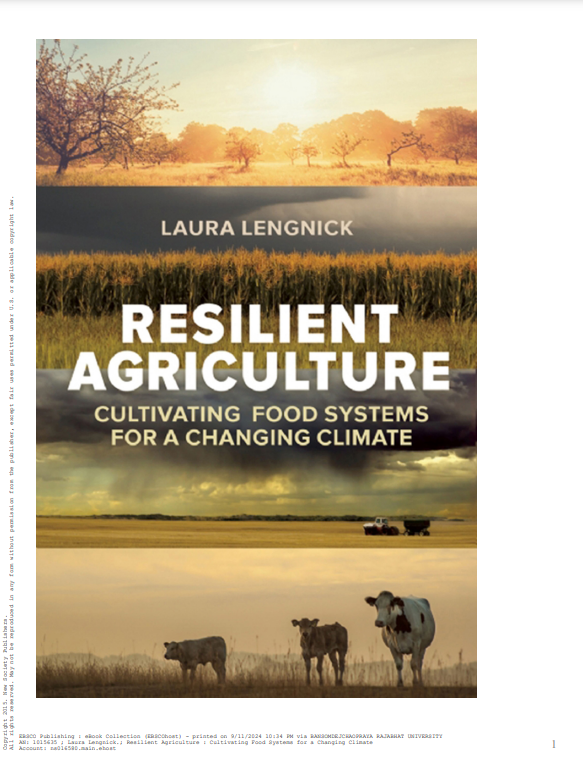 Resilient Agriculture : Cultivating Food Systems for a Changing Climate #greenlibrary