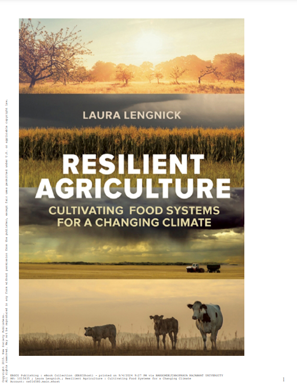 Resilient Agriculture : Cultivating Food Systems for a Changing Climate#greenlibrary