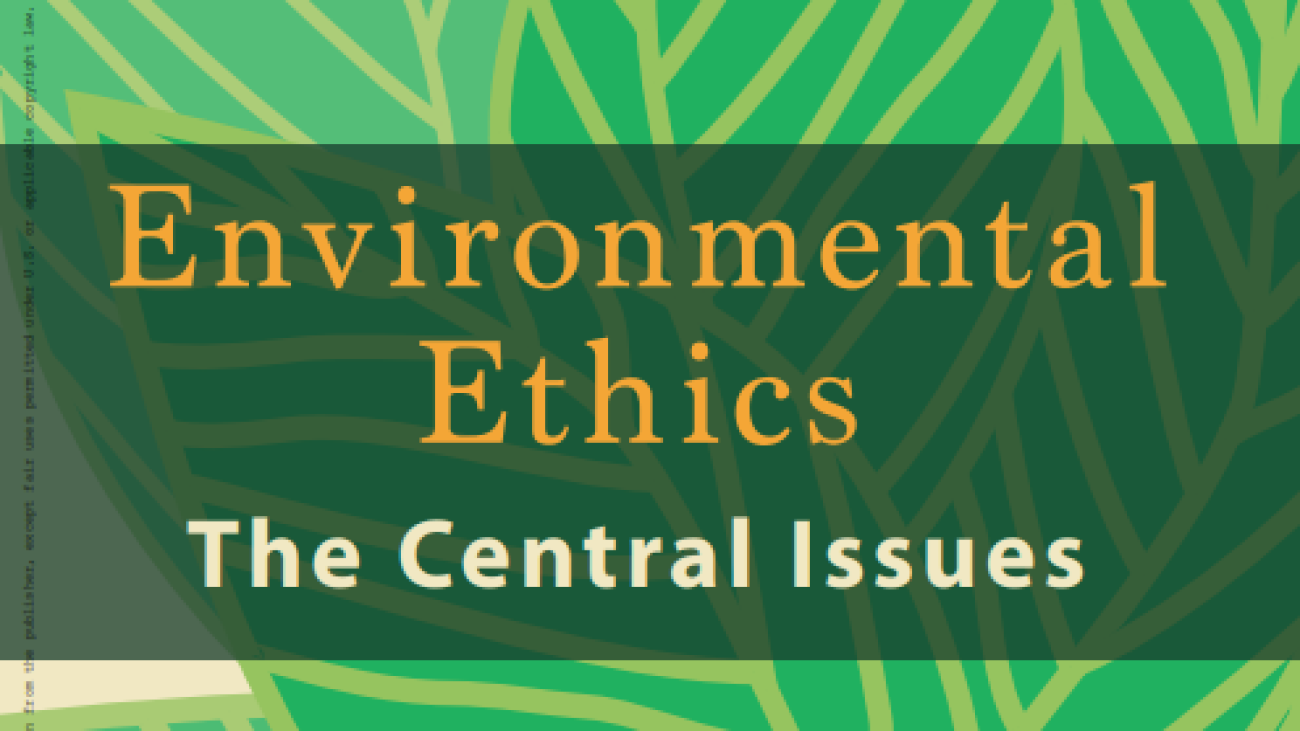 Environmental Ethics The Central Issues #greenlibrary