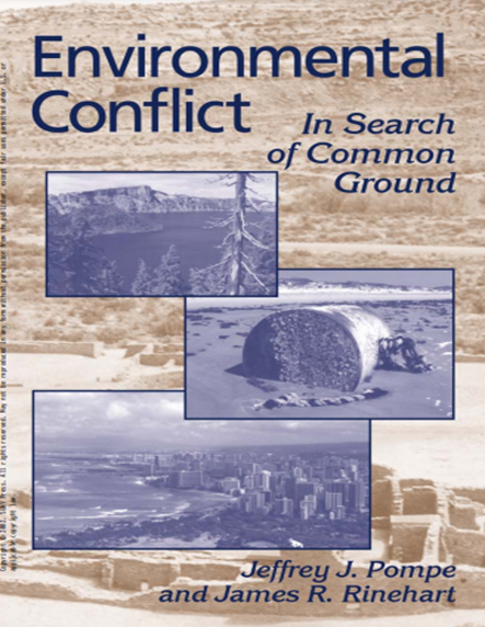 Environmental Conflict : In Search of Common Ground #greenlibaray