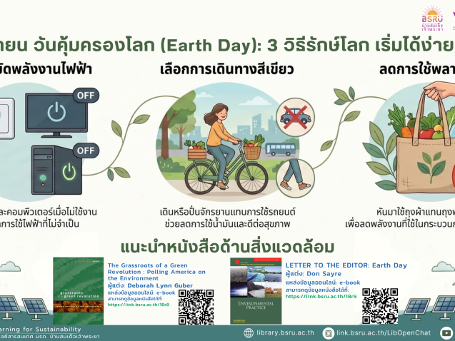 วันคุ้มครองโลก Earth Day #greenlibrary
