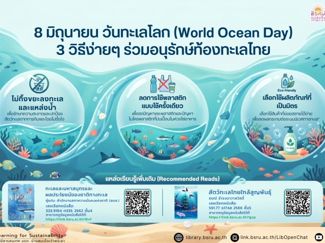 8 มิถุนายน วันทะเลโลก#greenlibrary
